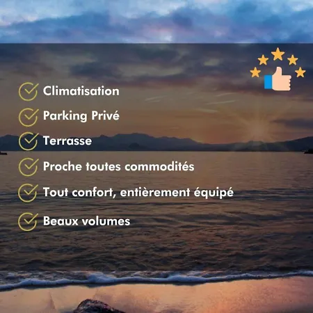 Blue Toscane T2 Terrasse, Parking Wi-fi Apartmán Sainte-Maxime